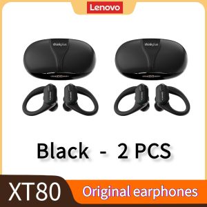 Lenovo | Thinkplus Lenovo XT80 Wireless Headphones Sports Earphones Bluetooth 5.3 Headsets Noise Reduction Earbuds with Mic Ear hooks