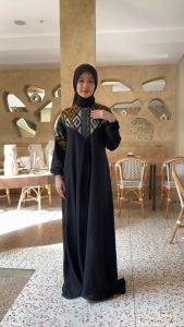 Gamis Kondangan Motif Tenun Busui Size Jumbo - Shirinzein Dress Nura