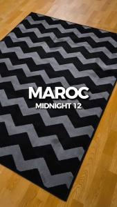 MAROC Karpet Lantai 100x150 Midnight Monokrom - MIDNIGHT 12