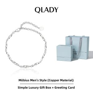 QLADY | Möbius Sterling Silver Mens Bracelet