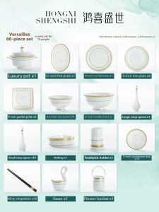 Luxury Nordic Style Ceramic Tableware Set