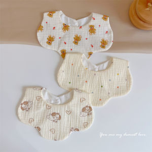 JIUGEMIGUA | Ultra-Soft Pure Cotton Muslin Baby Bibs Waterproof Saliva Towels Newborn Neck Warmer Absorbent Vomiting