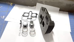 เสื้อสูบ HONDA REBEL 250 ชุดเสื้อสูบเดิม ไซส์STD ฮอนด้า รีเบล250 เสื้อสูบพร้อมลูกสูบ แหวน สลัก กิ๊บล็อค ครบชุด เสื้อสูบRebel250