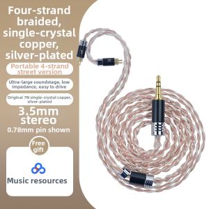 Yongse | Single Crystal Copper Silver Plated Upgrade Cable