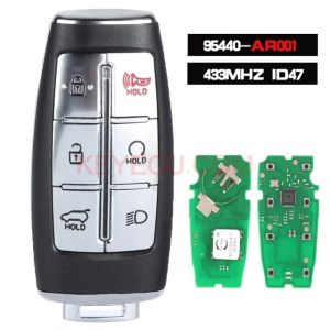 KEYECU for Hyundai Genesis GV70 GV80 2021-2025 95440-T6100 95440-AR000 95440-AR001 Smart Remote Key 433MHz ID47 6 Button Fob