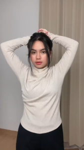 Devina Top / Atasan Knit Wanita Lengan Panjang / Long Sleeve Basic Korean Top