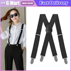 Mens Suspenders For Men 4 Heavy Duty Swivel Hooks - Adjustable Brace Elastic Mens Y-Back Suspenders for Jeans Pants Heavy Duty