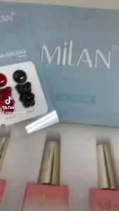 Sét Sơn gel nhũ flash Milan chai 15ml (HOT 2023) tặng bảng màu