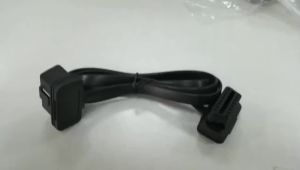 30CM Flat+Thin As Noodle 16 Pin Socket OBD OBDII OBD2 16Pin Male To Female Car Scanner Extension Cable Connector