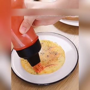 ส่งจากไทย ขวดซอสมะเขือเทศ บีบง่าย 5 รู ขนาด 280 มล ขวดบีบซอส พร้อมฝาปิด ขวดเครื่องปรุง Squeeze Sauce Bottle