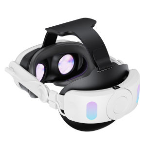 Meta Quest 3 VR Headset Over-Ear Headphones with Adjustable Headband Soft Padding ABS Material