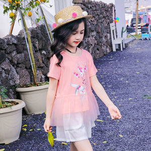Girl Dress Spring & Fall Kids Skirt 90 Mayang Gas K-style Children Princess Dress Little Girl Pure Cotton Sweater Dress