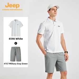 Jeep | Breathable Quick-Dry Business Casual Mens Polo Shirt