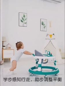Cute Foldable Baby Walkers 6 Wheels Stable with Music for 6-18 months Kereta Bayi IN MALAYSIA