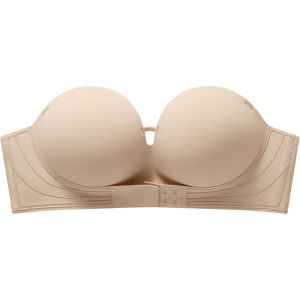 AIMO | No-Shoulder Strap Push-Up Bra Anti-Slip Small Chest Enlargement Seamless