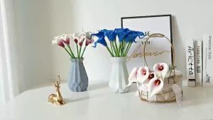 Calla Lily Artificial Latex Bunga Palsu Dekorasi