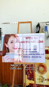 Tranh phòng khám Nha Khoa Tranh Nha Chu treo tường Tranh treo tường Nha Khoa răng sứ tráng gương NKQC7