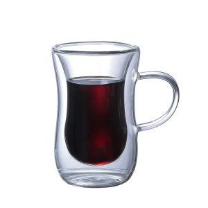 Double Wall Glass Transparent Coffee Mugs High borosilicate Glass Mugs Anti-scald Heat Insulation Milk Water Cup Juice Tea Cups