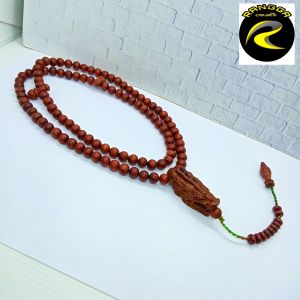 tasbih kayu setigi setegi santegi laut kepala ukir naga S109