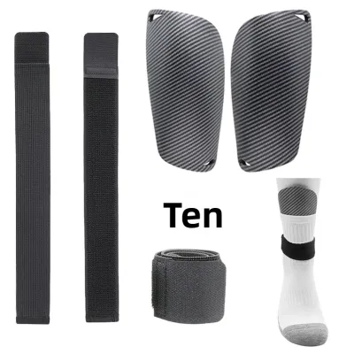 Carbon Fiber Style Durable Protective Shin Guards for Adults and Kids