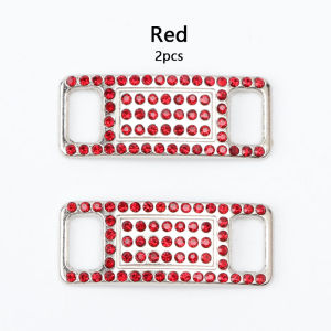 2Pcs Colorful Rhinestone Laces Shoe Decoration Jeweled Sneaker Shoe Charms Girl Gift DIY Shoelaces Buckles Shoes Accessories