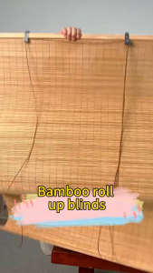 60-180cm Native Real Bamboo Roll Up Window Blinds Bamboo outdoors Blinds Bamboo Curtain Sun Shading