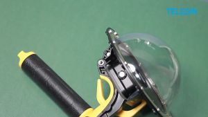 TELESIN Dome Port Waterproof Protective Housing Case + Floating Hand Grip Trigger for GoPro HERO 13 12 11 10 9 BLACK