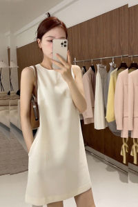 XIUMEI | Round Neck Sleeveless Slimming Stylish Mini Dress