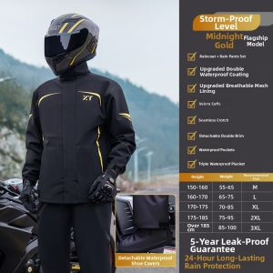 ZHENGYU | Separate Raincoat and Trousers Waterproof Motorcycle Suit