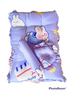 ที่นอนเด็กแรกเกิด เบาะรองทารกแบบหนา แบบบุ๋ม(ลายการ์ตูนมินิมอล) สุดคุ้ม 3 ชิ้น🌟 พร้อมส่ง คุณภาพคุ้มราคา✔️ ผ้าหนานิ่ม นอนสบาย💗🎀🛍