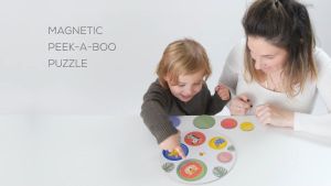 Infantino | Taf Toys Magnetic Peek-A-Boo Puzzle