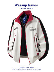 American Vintage Letter Print Jacket