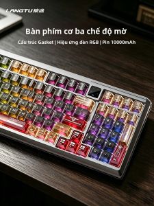 Microstep | Bàn Phím Cơ T98 Kết Nối Không Dây Bluetooth 3 Chế Độ Thay Nóng