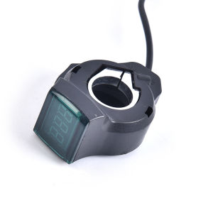 EELHOE | New Display Switch Power with Key Lock Bike Finger Thumb Throttle Electric Bicycle Thumb Throttle Voltmeter Digital VoltageAcc