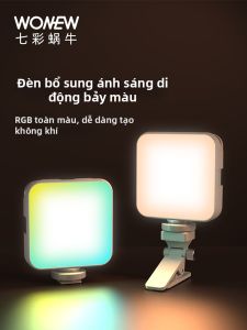 WONEW | Đế Đèn Trang Điểm Màu Sắc RGB cho Tự Sướng Điện Thoại
