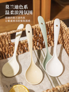 Ceramic Long-Handled Soup Spoon Viral Rice Spoon Stew Spoon Noodle Spoon Serving Spoon Cooking Utensil Kitchen Tool
