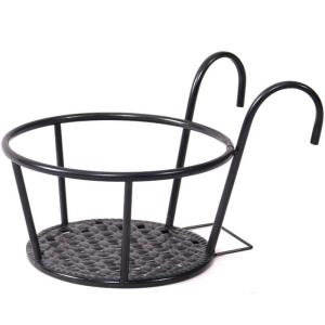 Hanging Iron Art Balcony Flower Pot Rack Window Sill Storage Shelf Potted Plant Stand Green Ivy Succulent Air Plant Holder