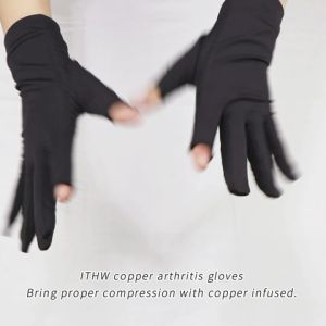 2Pcs Sarung Tangan Arthritis Serat Tembaga Sarung Tangan Terapi Sendi Magnetic