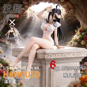 Bandai | Swimsuit Albedo Beautiful Girl Handmade Ornaments Anime Peripheral Tables Trendy Toys Gifts