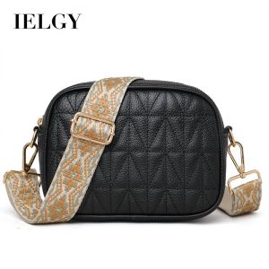 IELGY Ladies Black Messenger Bag: Stylish & Comfortable