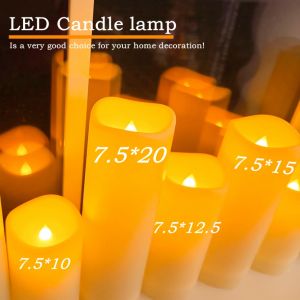 Flameless Flickering LED Candles Lamp Home Decoration Battery Powered Candles for Wedding Decor Birthday Party Supplies Warm