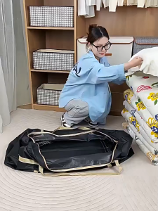 EUNICE Large Capacity Oxford Cloth Storage Bag 110L/180L/230L Waterproof Foldable Clothes Quilt Moving Travel Organizer 牛津布收纳袋