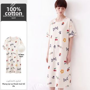 MiiOW | Đầm Ngủ Có Gối Bằng Cotton