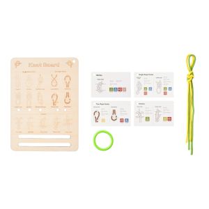 Knot Learning Training Board Knot Learning Set Kid Educational Toy Kids Gift Life Skills Training Cultivates Logical Thinking