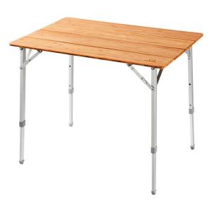 Kingcamp | Adjustable Bamboo Surface Outdoor Folding Table