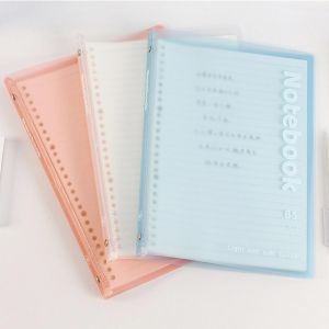 Binder Note Buku A5 / B5 Isi 30 Lembar Buku Catatan Binder Notebook Transparan