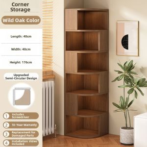 ZHUOHE | Corner Placement Vintage Bookshelf