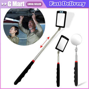 Automobile Chassis Endoscope 360°Telescoping Mirrors Angle LED Light Magnification Inspection Mirror Car Repair Detection Tools