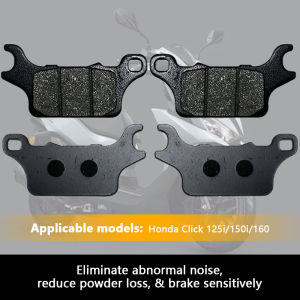 Seaminetal xe máy xe đạp điện bố phanh Má phanh đĩa bố phanh phía trước và phía sau bố phanh Bộ Kẹp Phanh cho Honda bấm vào 125i/150i/160