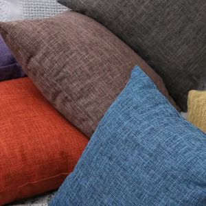 【Hot Sale🥇】ปลอกหมอนสี่เหลี่ยมโมเดิร์นเรียบง่ายสีทึบปลอกหมอนของตกแต่งบ้านหมอนอิง (40X40ซม.)คืนได้ภายใน15วัน